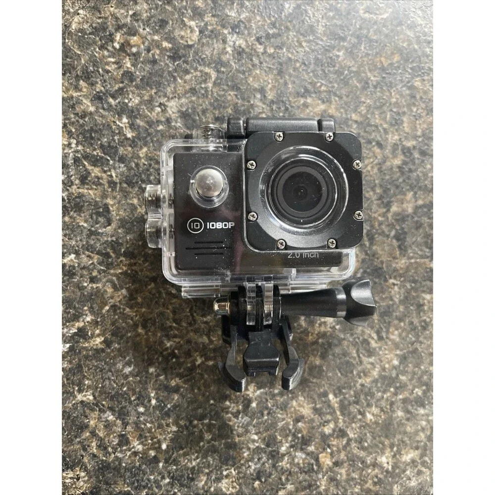 Sports Cam 1080p HD Helmet/Action Camera 2in LCD Waterproof 30M USB Black